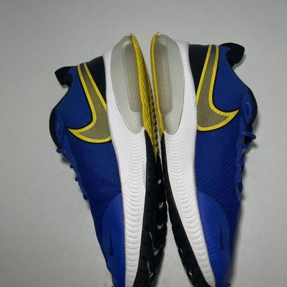Nike Blue and Yellow Men's Sneakers - Picture 11 of 14